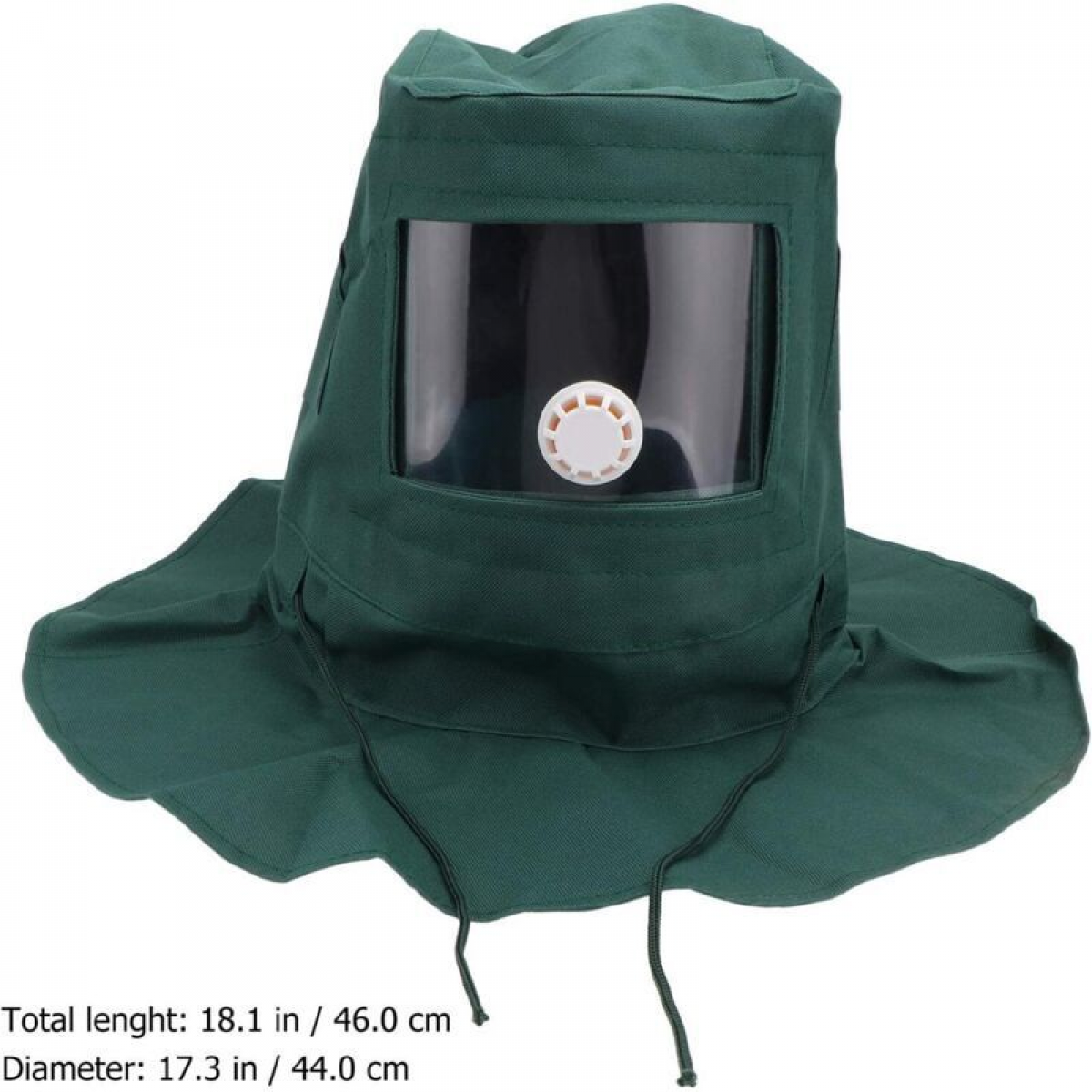 Casque Masque de Protection Anti-Vent Anti-poussière pour Sablage Sableuse - 4