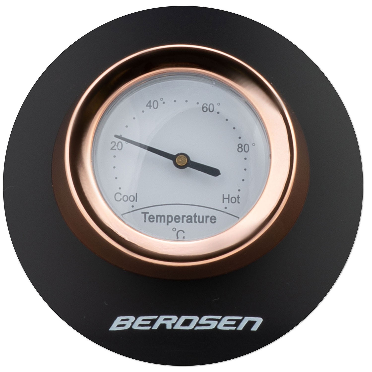 Bouilloire électrique rétro Berdsen BD-701 de 1,7L avec thermomètre noir - 7
