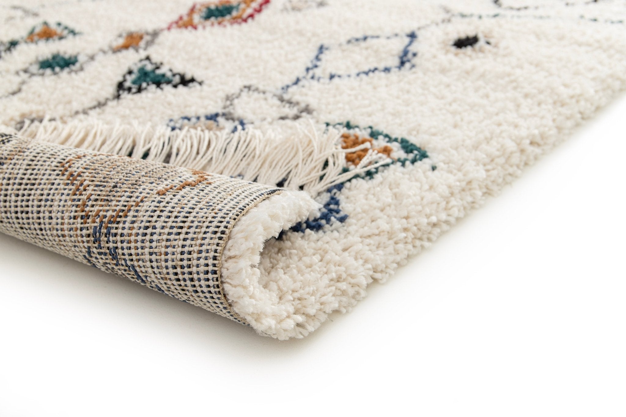 Tapis ethnique à franges inspiration bédouine MOGADOR - 120 x 170 cm - 8