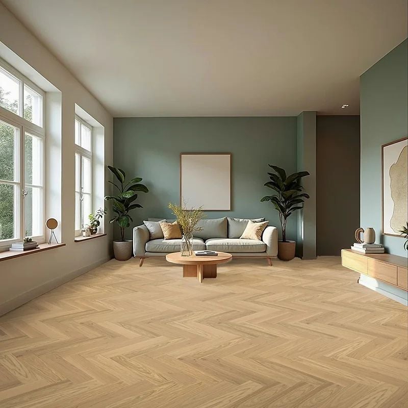 Arquiservi | Piso Vinílico SPC Espinha Click (6 mm, 1,88 m²) | Hidrófugo, alta resistência, instalação fácil, Trigo Dourado - 4