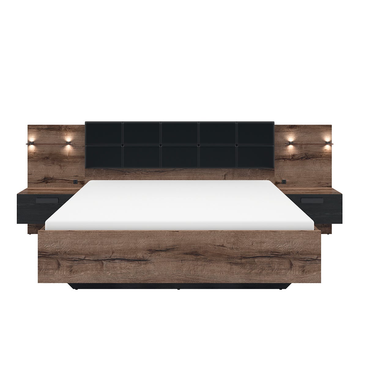 Table de Chevet Blanche LED - Table de Nuit - Moderne, 3 Tiroirs LED Table de Chevet Blanche LED - Table de Nuit - Moderne, 3 Tiroirs LED