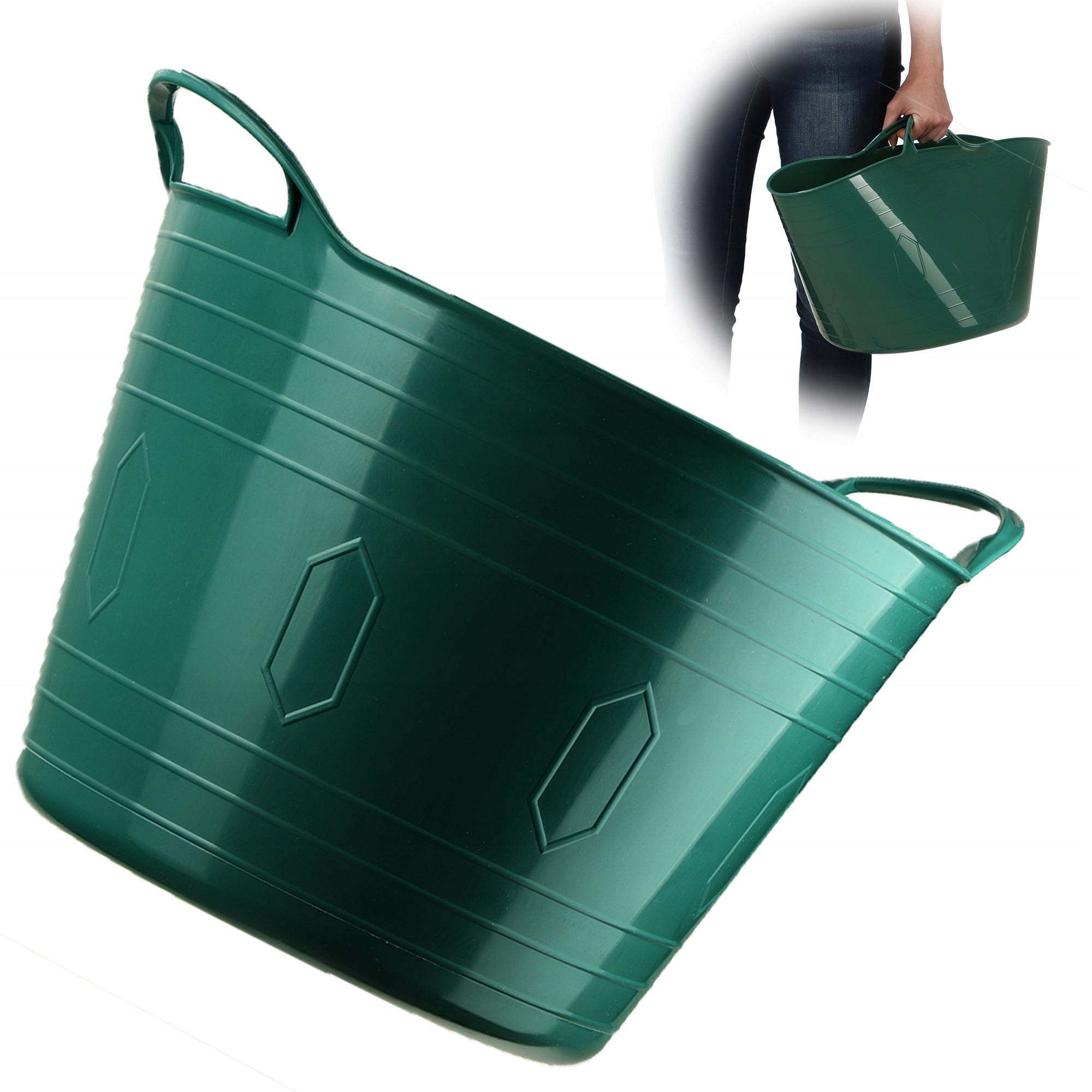 Bassine pliante 30L en plastique avec bouchon de vidange - Cuve à linge gain de place, idéale Bassine pliante 30L en plastique avec bouchon de vidange - Cuve à linge gain de place, idéale