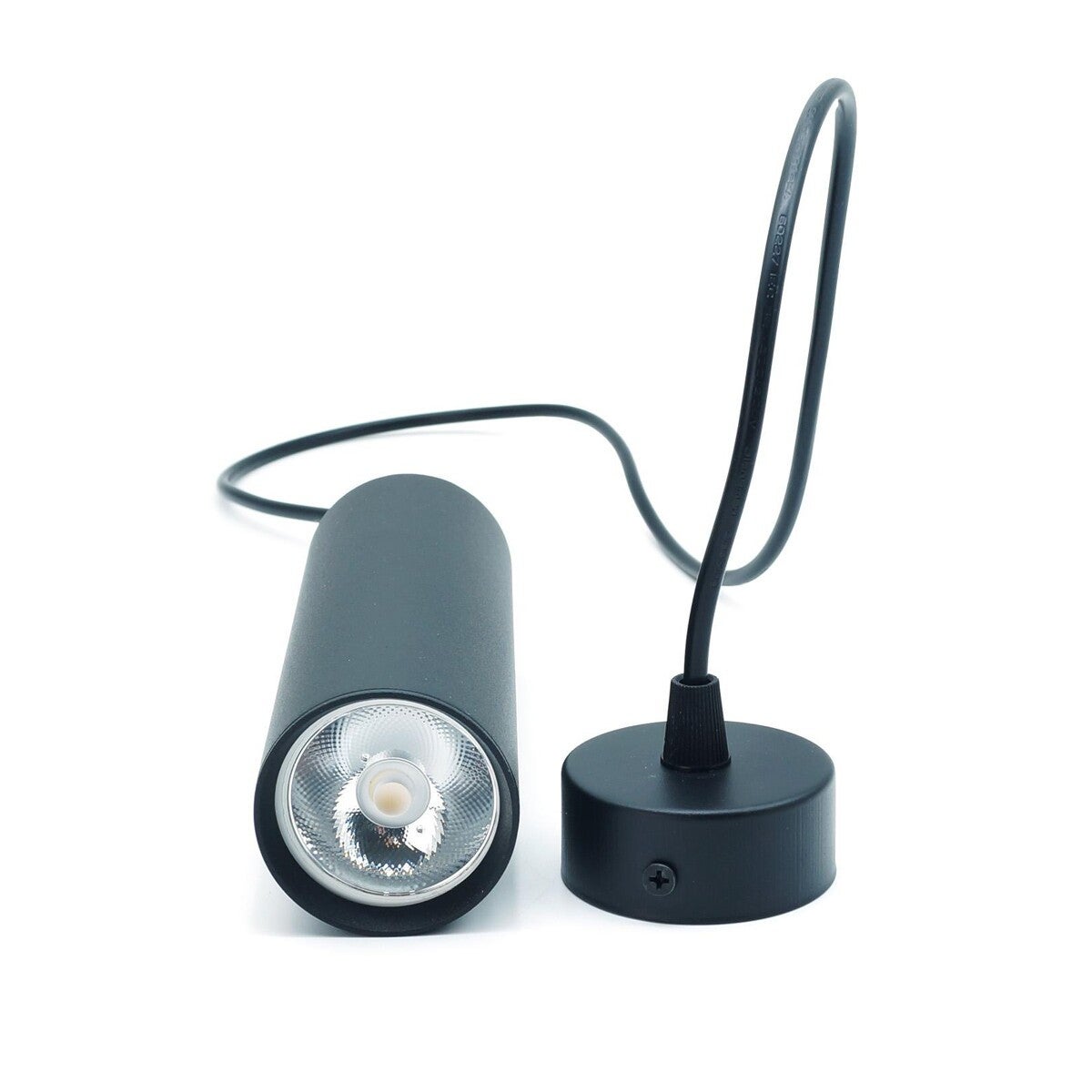Lampa sufitowa wisząca Circus czarna 1xGU10x40W wym: 120 x 6 x 6 cm metal IdeaLED - 6