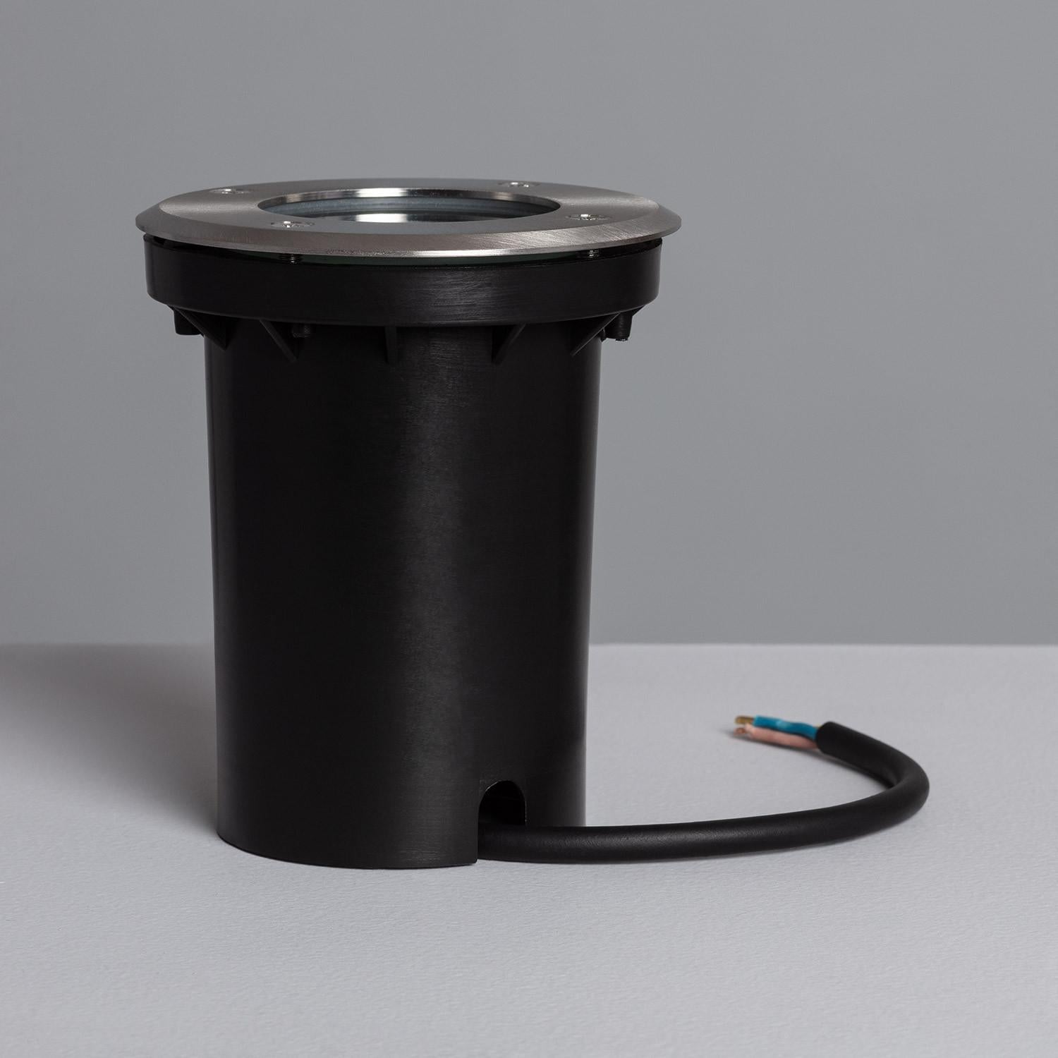 Spot Extérieur Rond Inox Encastrable au Sol pour GU10 , Argenté, Acier Inoxydable 304, GU10, IP67, 108 mm x Ø110 mm - 6