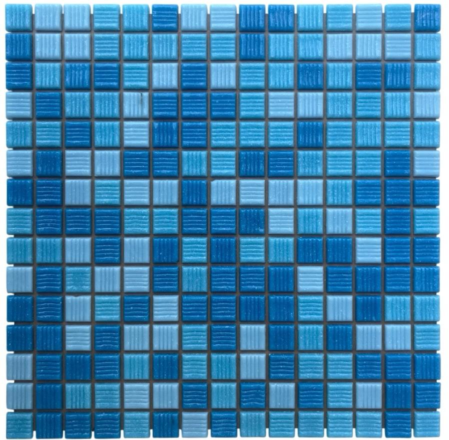Mozaika Niebieska do Basenu na Papierze – Grubość 4 mm