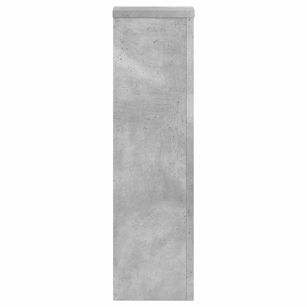Supports pour plantes 2 pcs gris béton bois d'ingénierie - 6