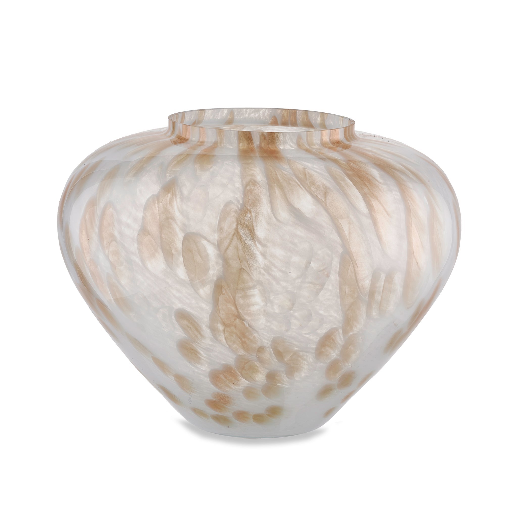 Leonardo Vaso Casolare In Vetro Trasparente – Forma Panciata Ondulata, 22x16 Cm, Per Fiori Freschi E Secchi - 2
