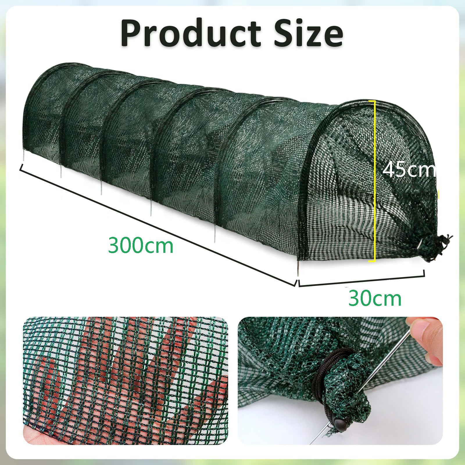 Telo Ombreggiante 80% HDPE Con Occhielli – Rete Parasole Per Giardino, Terrazzo, Piante E Animali