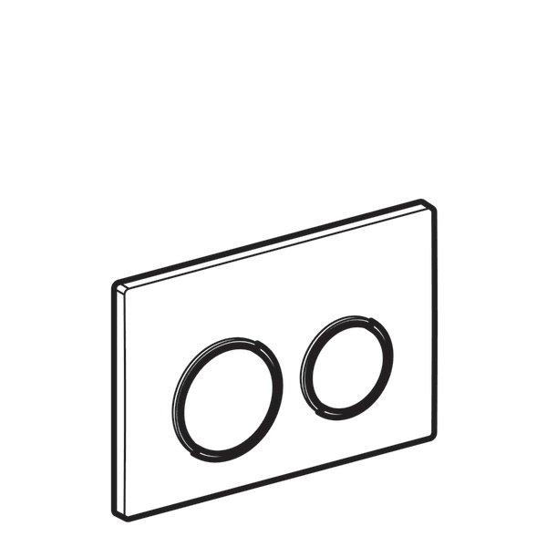 Plaque de commande Omega 20 Geberit blanc doré - 8