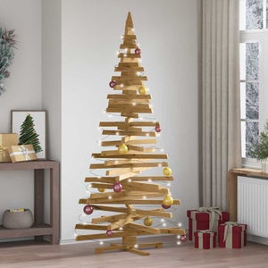 Base Tronc Sapin De Noël Rustique - 36 Cm Hauteur, 30 Cm Diamètre - Aspect écorce Réaliste - Support Stable Avec Fixation 3 Points