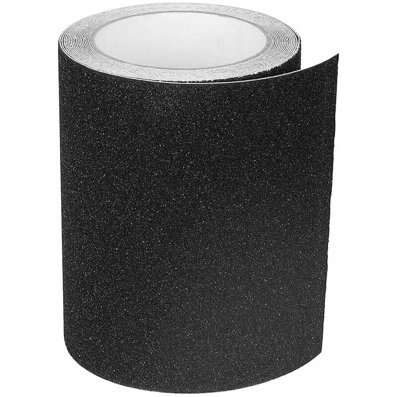 Wytrzymała taśma antypoślizgowa na schody, wodoodporna, 10 cm x 5 m — czarna