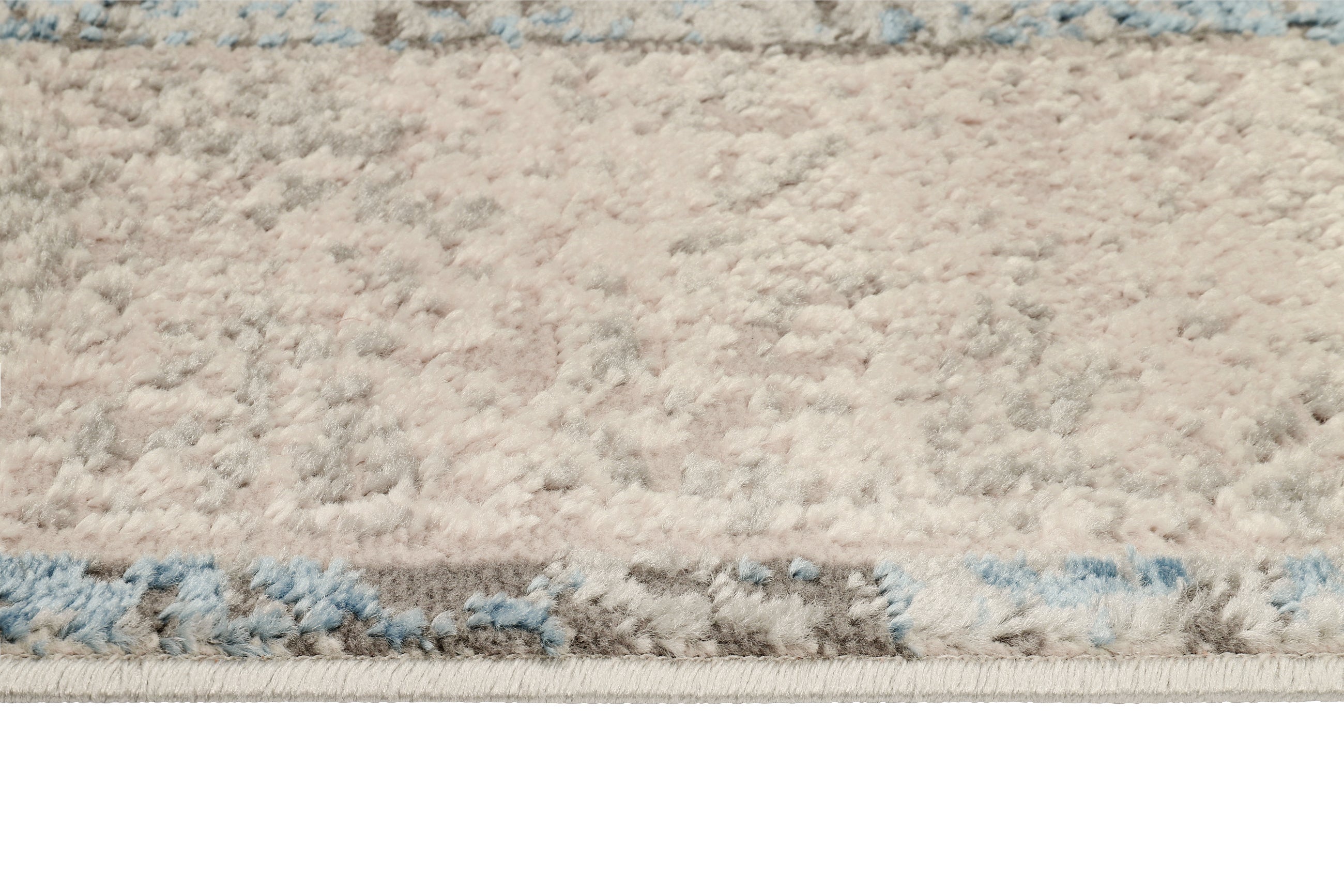 TAPISO Retro Tapis Poil Court Gris Bleu Brun Roux Moucheté Abstrait Salon Chambre OEKO-TEX Résistant 120 x 170 cm - 5