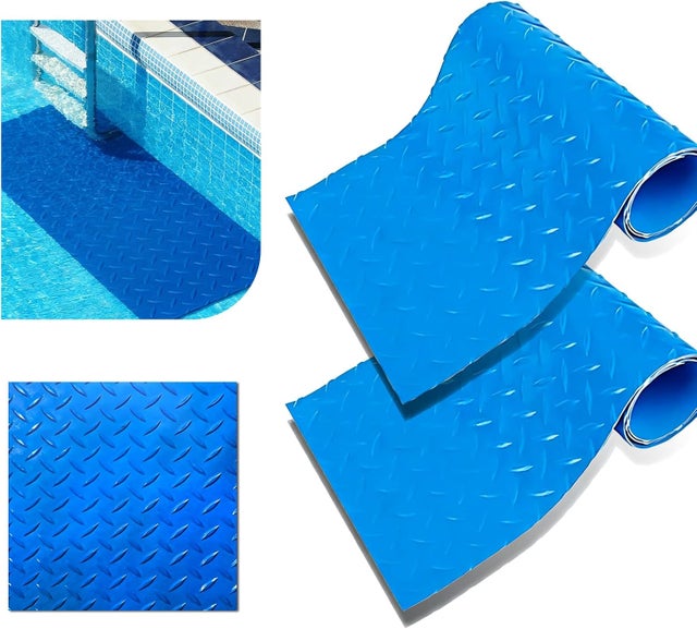 Tapete para escada de piscina (conjunto de 2 peças), 90 x 23 cm.