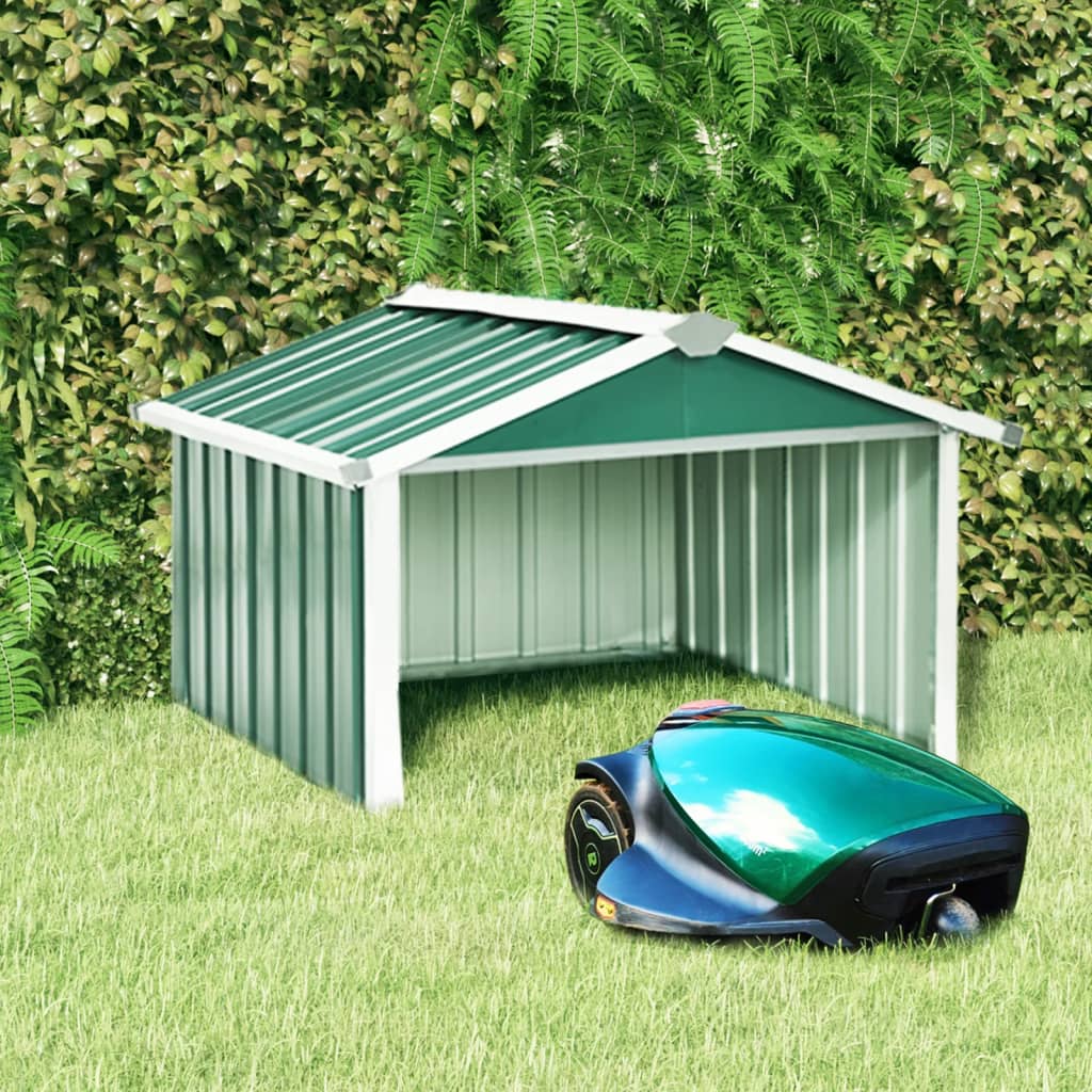 Abri tondeuse robot de jardin 92x97x63 cm Acier galvanisé Vert vidaXL — free download
