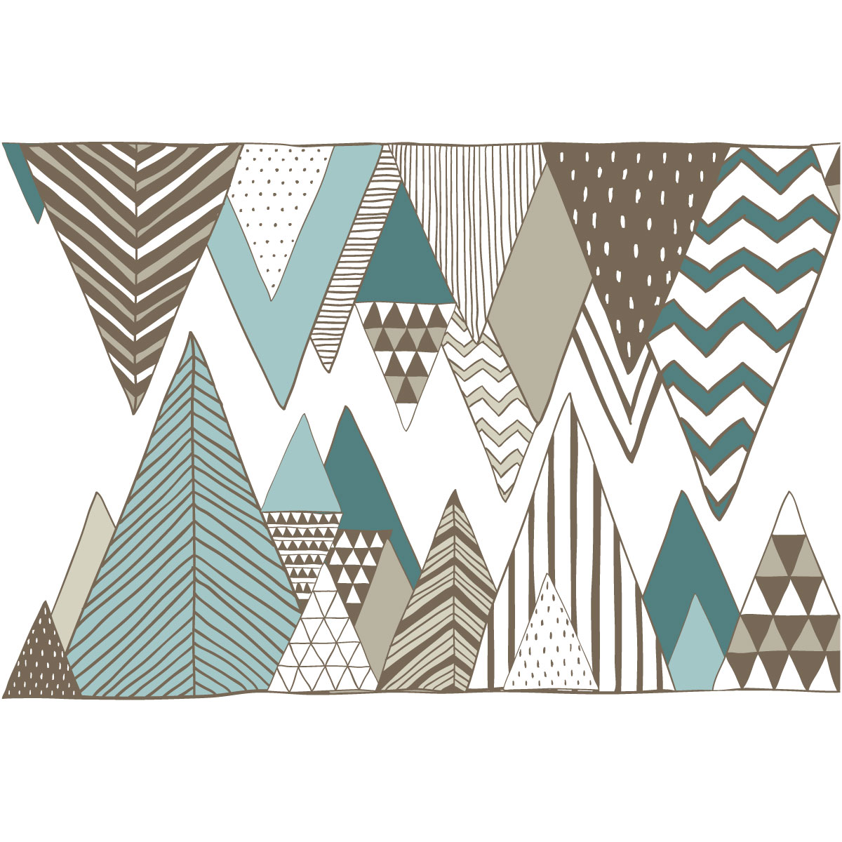 Adesivo montagna scandinavo neovolcanik - Sticker adesivo - adesivi murali - 70X115cm - 4