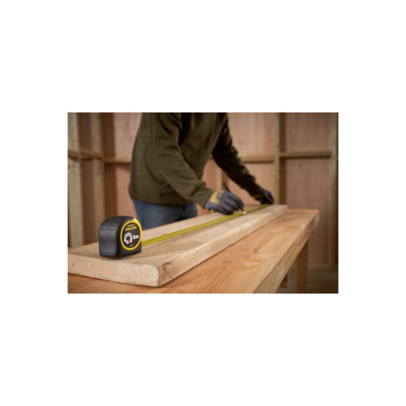Stanley - FatMax FMHT81556-0 - Flessometro, gamma FatMax, nastro spesso, rivestimento Blade Armor, resistente, rivestimento in Mylar, contenitore in A - 5
