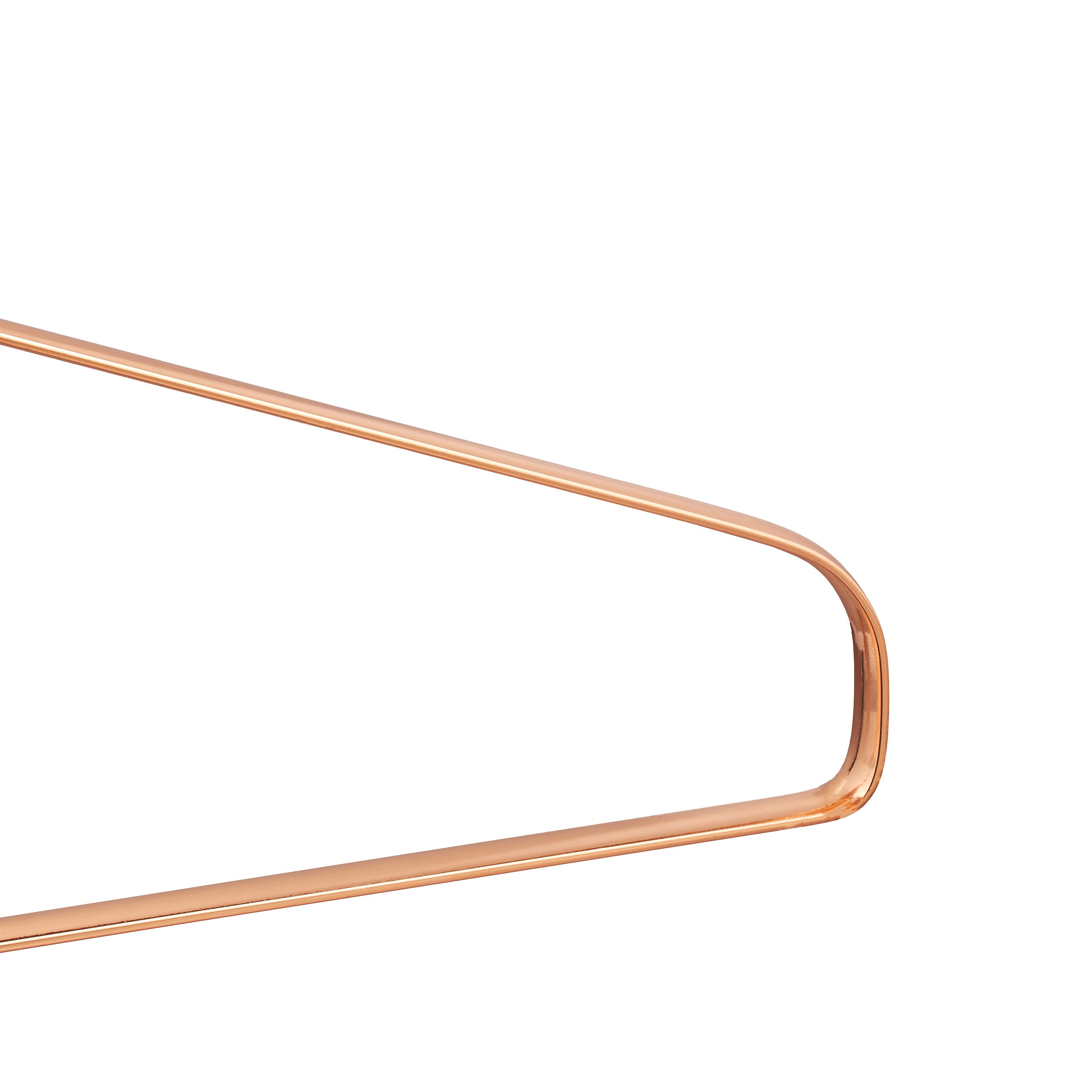 Lot de 24 cintres, chemises et vestes, peu encombrants, métal, 42 cm de large, beaux, couleur cuivre - 7