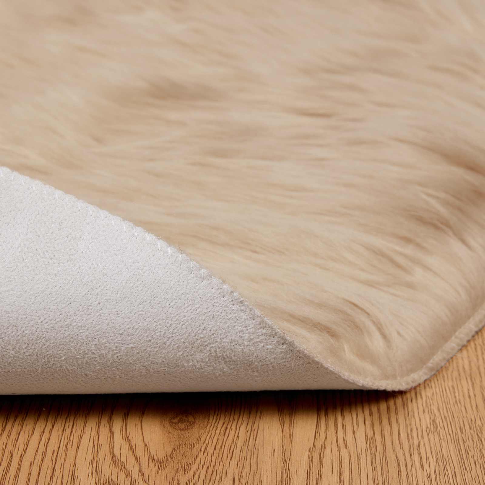 Tapis en polyester beige pour la terrasse, Ø 200 cm - 6