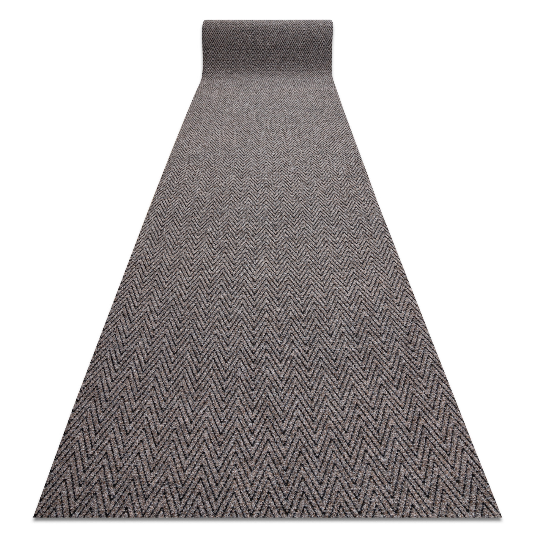 Alfombrilla antideslizante 100 cm magnus 1951 zigzag exterior, interior beige 100x550 cm