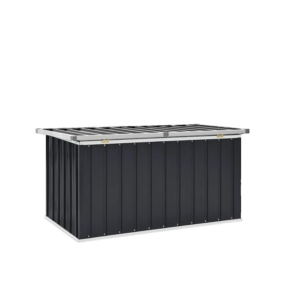 vidaXL Boîte de rangement de jardin Anthracite 129x67x65 cm - 2
