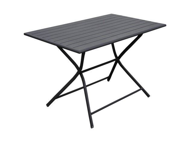 TRIZAND Table Pliante Camping 60x40cm Aluminium Léger - Table Jardin Balcon Pliage Express