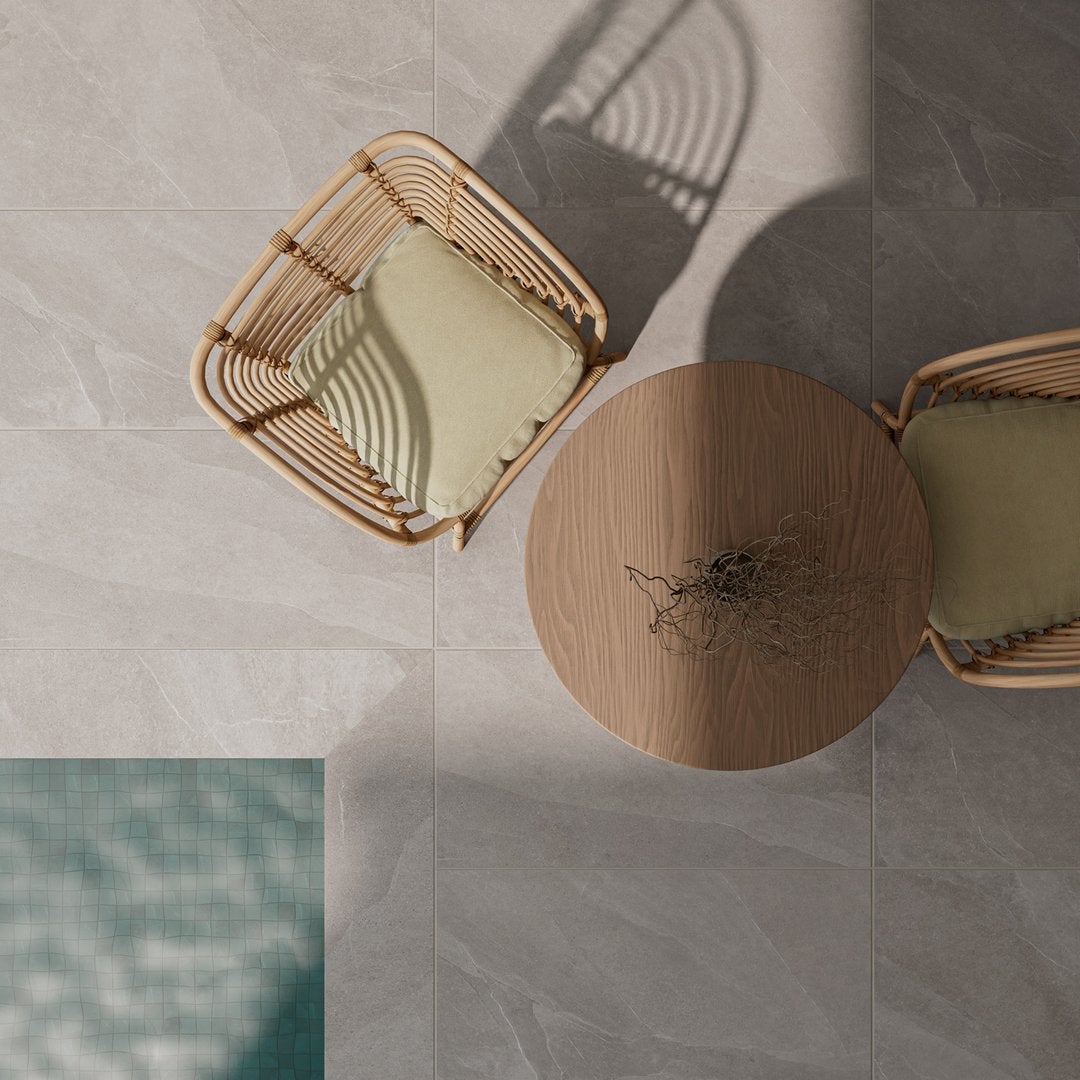 Ardesia Elegante Greige 20 mm Outdoor - Piastrelle 60x60x2 cm 20 mm - ISA 9003 60x60 GRIP R11 20 mm - 2