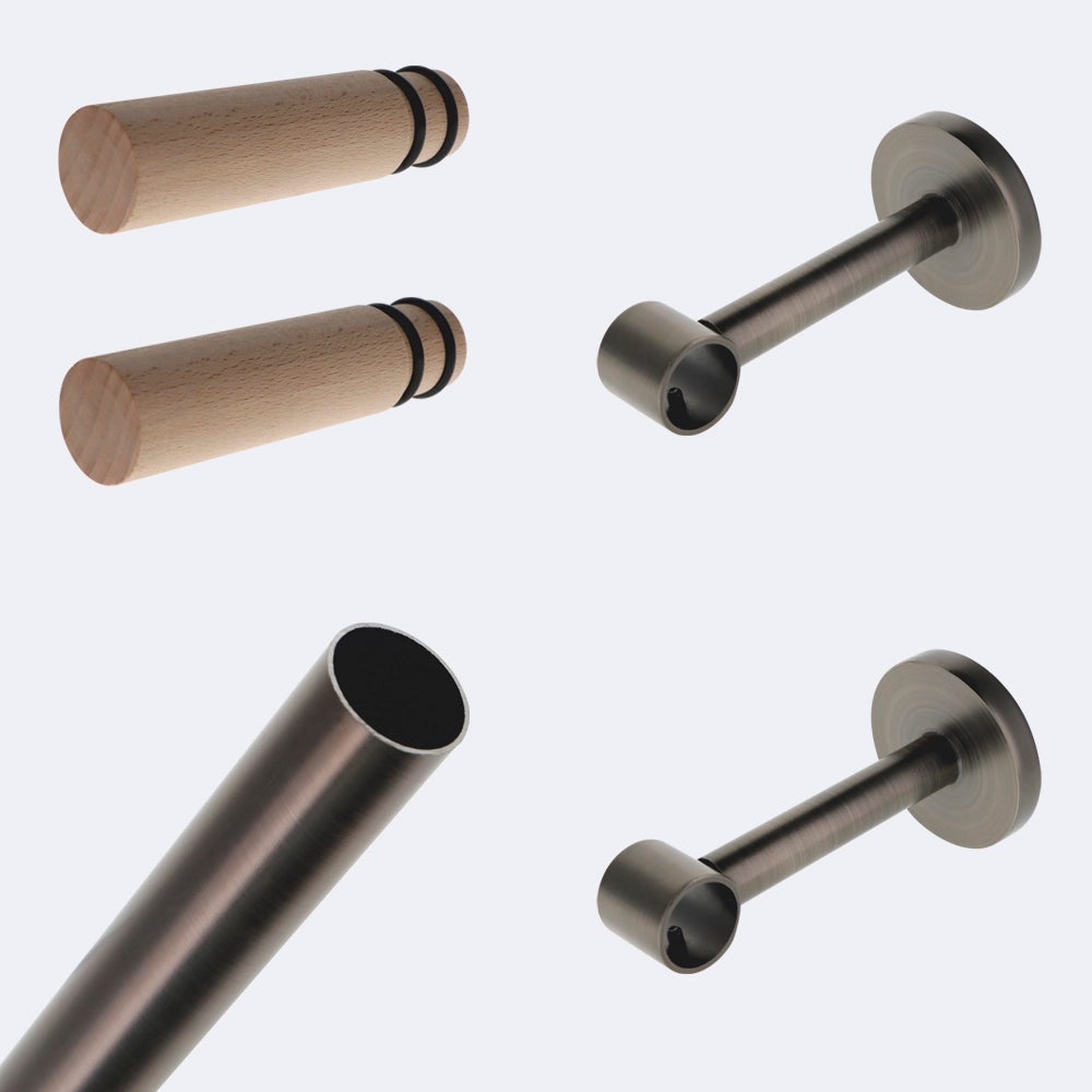 Deco Window Bastone per tenda regolabile per finestre da