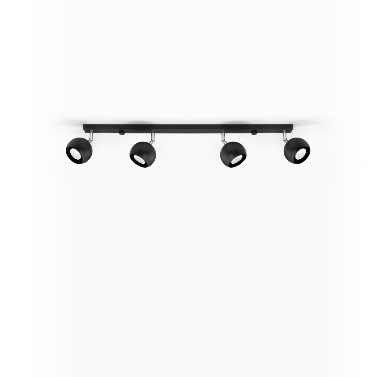 Plafon RAYIS 4L czarny LED 4000K - 80x10x16cm Sollux