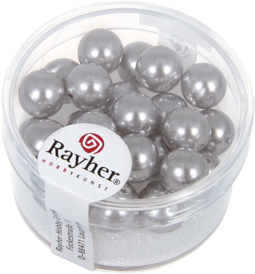 Perle In Vetro "half Silver Plated", "light Steel Blue" - 6x5mm - Foto 2