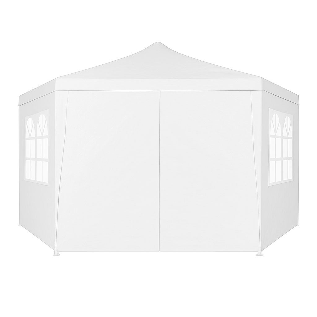Namiot pawilon ogrodowy handlowy 2x2x2 m z oknami biały MultiGarden - 3