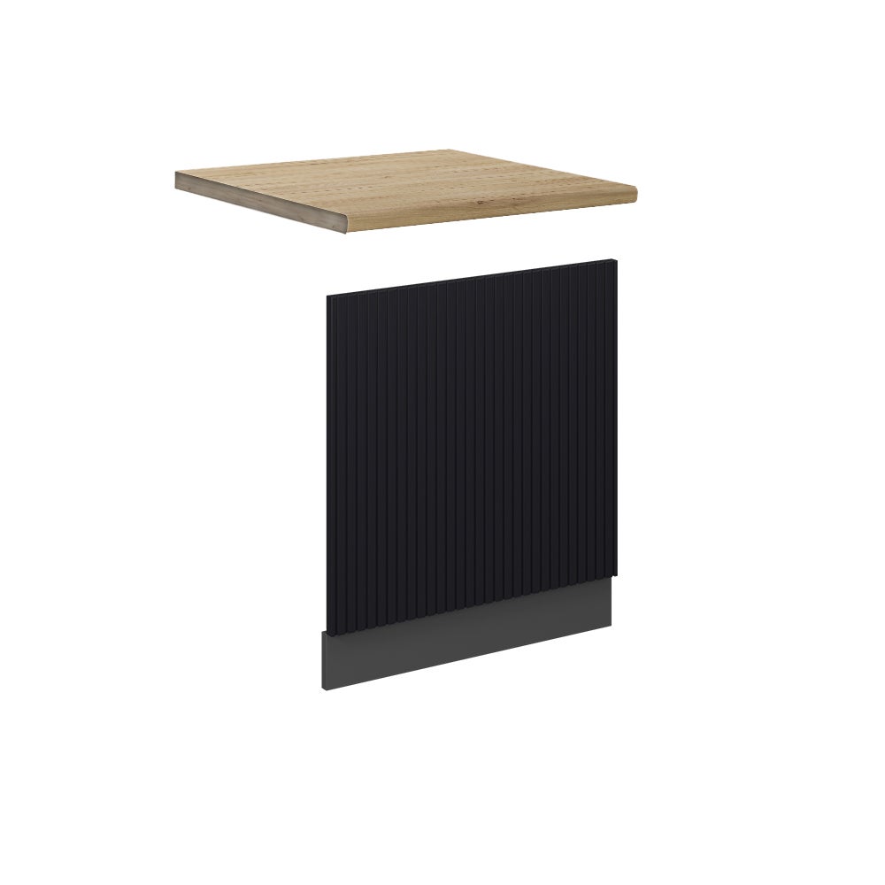 Vicco Panel przedni Fame-Line, Czarne paski, 60 cm , BP Dąb