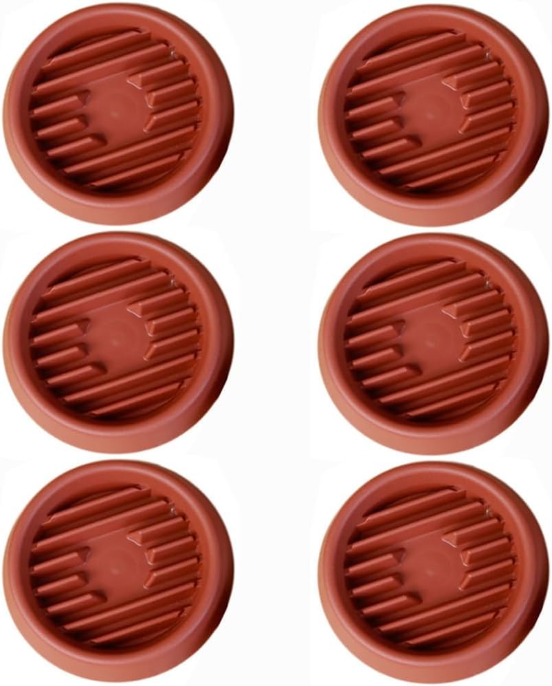 Doniczka w kolorze ceglastoczerwonym, średnica wewnętrzna 7 cm, 6 plastikowych pierścieni odpowiednich do roślin, gruba tacka drenażowa