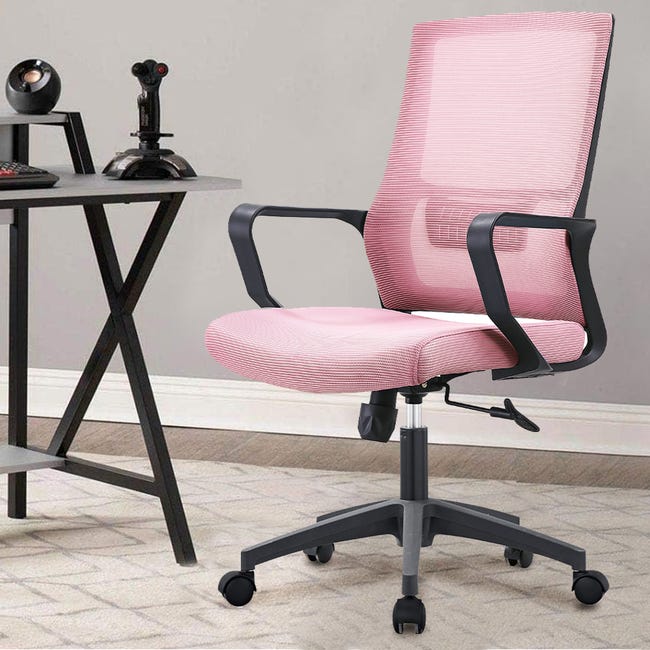 Sedia Ufficio PUCCI Totò Piccinni - Girevole, Regolabile, Rosa Per Ragazzi - Foto 14