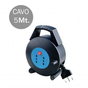 POLYPOOL | Prolunga elettrica da 5 etri, Cavo H05VV-F 3x0,75q, Spina
