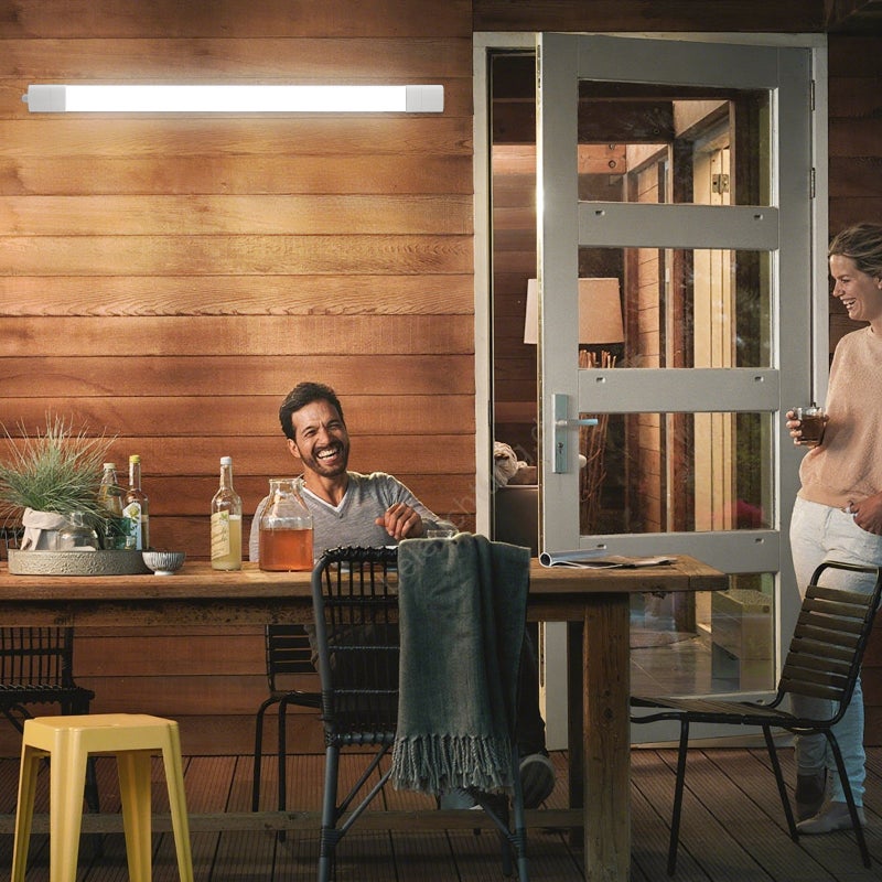 LOVHAUS 4 PCS Lampa LED Garażowa 60CM, Oświetlenie Zewnętrzne 36W 3960LM, Rura LED 4000K IP65 Wodoodporna do Ogrodu i Tarasu