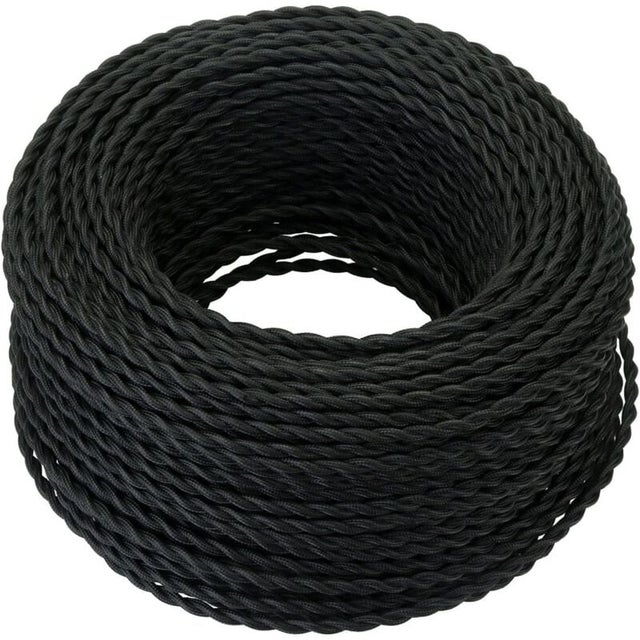 Cavo Elettrico Vintage In Tessuto LEDSONE 5m, Treccia, Per Lampadine E27, Stile Industriale