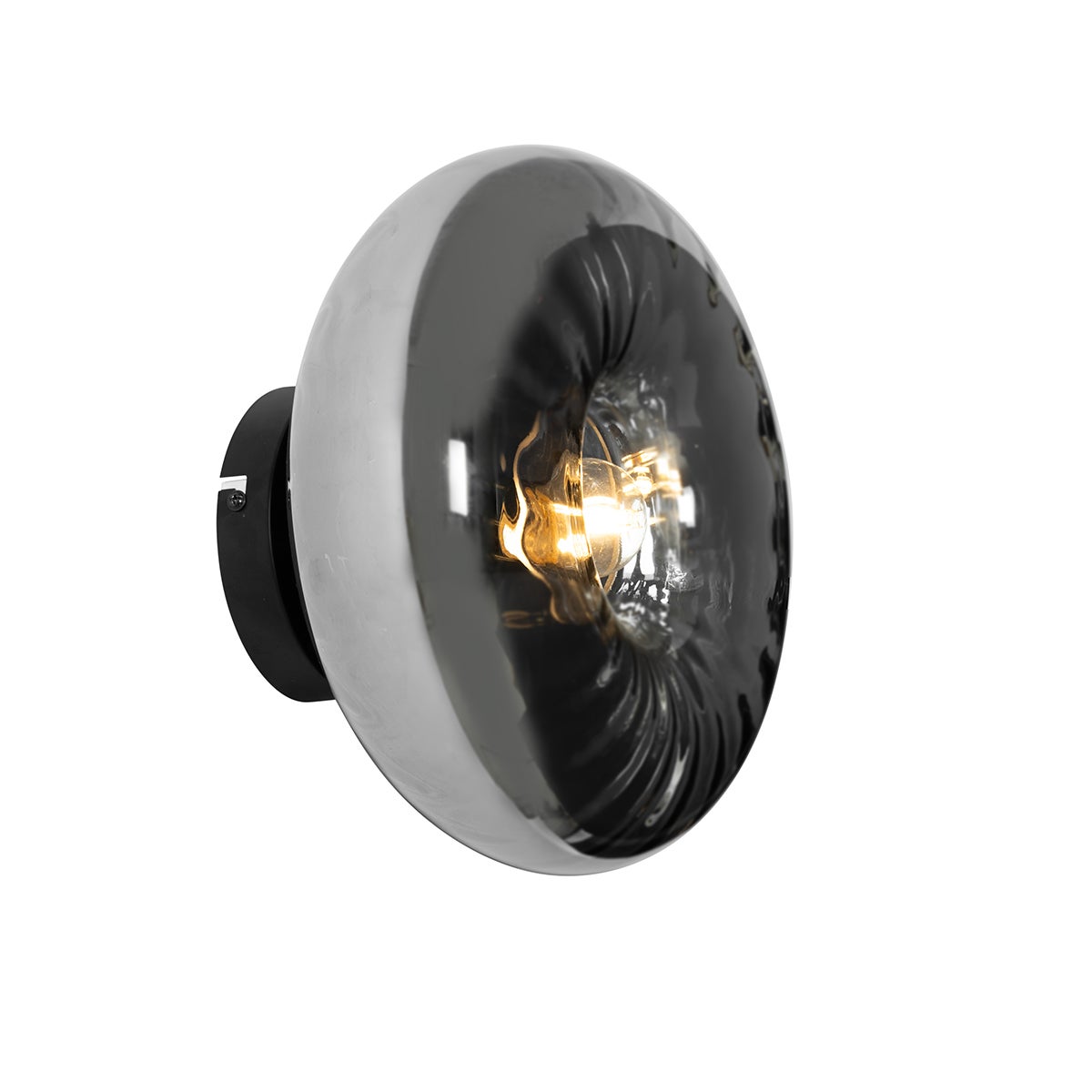 Qazqa artdeco lampa ścienna - Ayesha - czarny, okrągły, max. 25w, kompatybilny z żarówką LED, e27, 27cm, IP20 oświetlenie