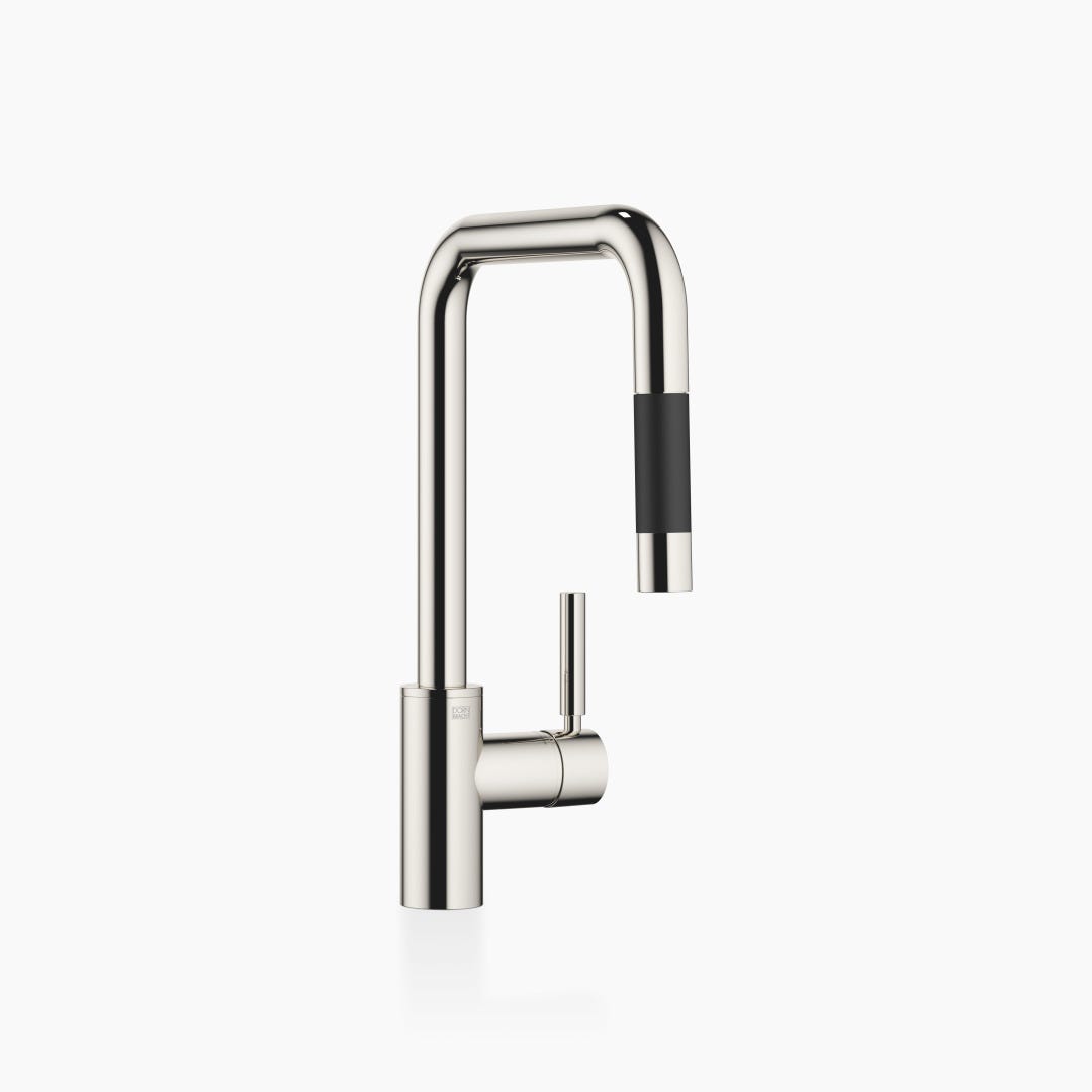 Dornbracht ENO Mitigeur monocommandé Pull-out avec fonction douche, 33876760-99, Farbe: foncé Platine mat | Leroy Merlin Dornbracht ENO Mitigeur monocommandé Pull-out avec fonction douche, 33876760-99, Farbe: foncé Platine mat | Leroy Merlin