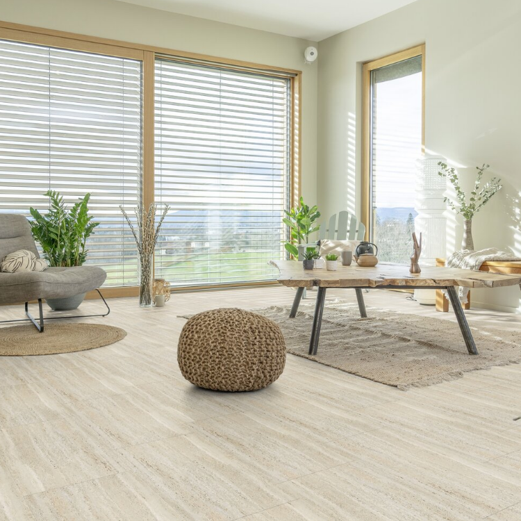Dalle de sol PVC adhésive effet pierre travertin GERFLOR Senso Auto-adhesif - 7