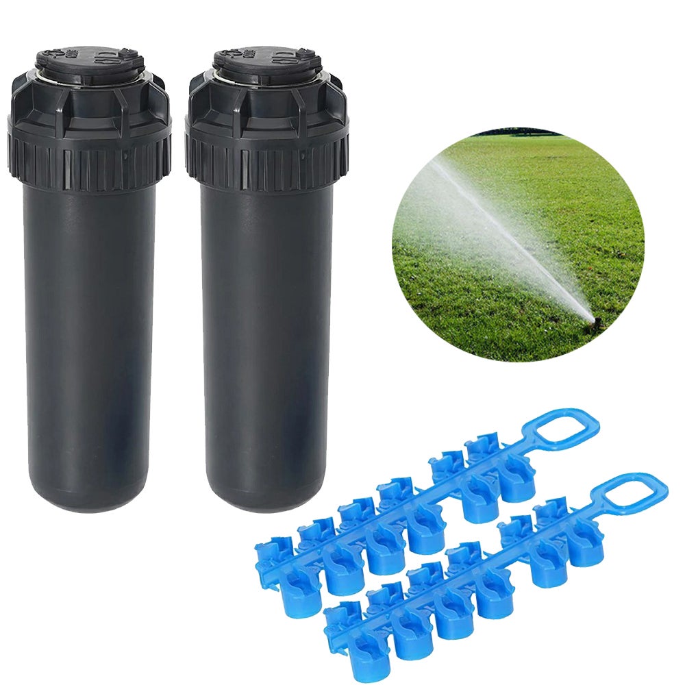 Arroseur De Pelouse Rotatif 360° - 3 Bras Réglables, Couverture 8-10 M, 2 Modes (jet Et Brumisation), Plastique ABS