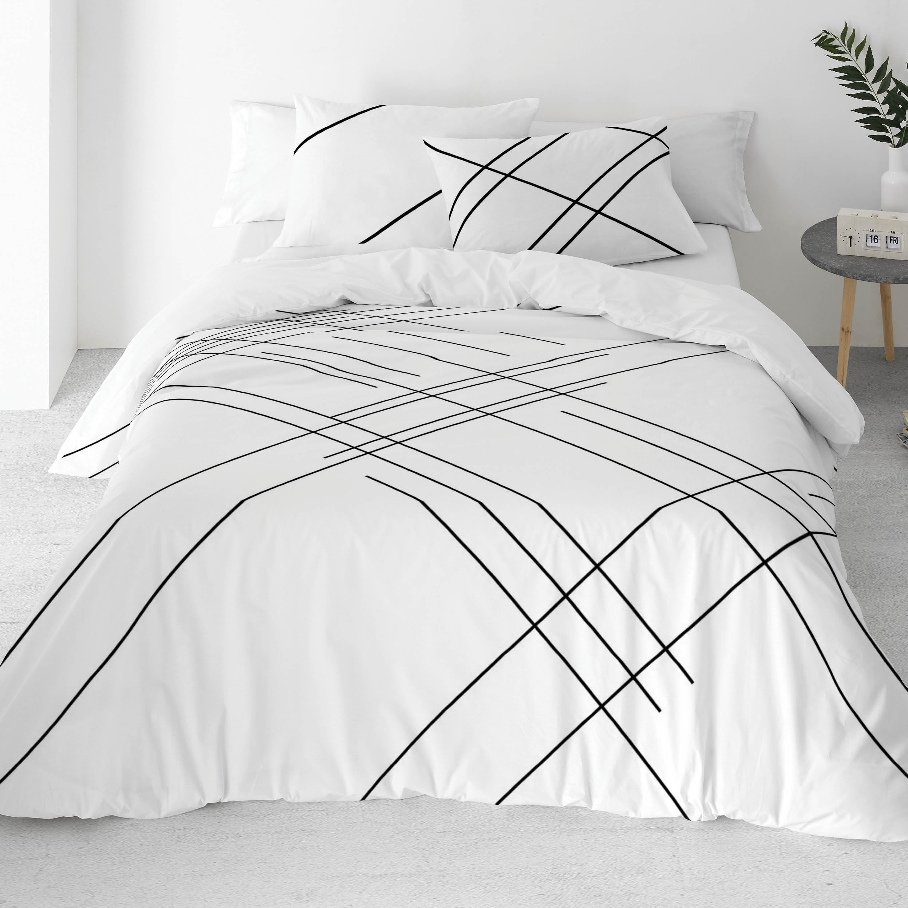 NATURALS - Capa de edredão estampada Cama 90 - Algodão extra macio - Inclui 1 ou 2 fronhas - Fabricado em Espanha - LINE - 2