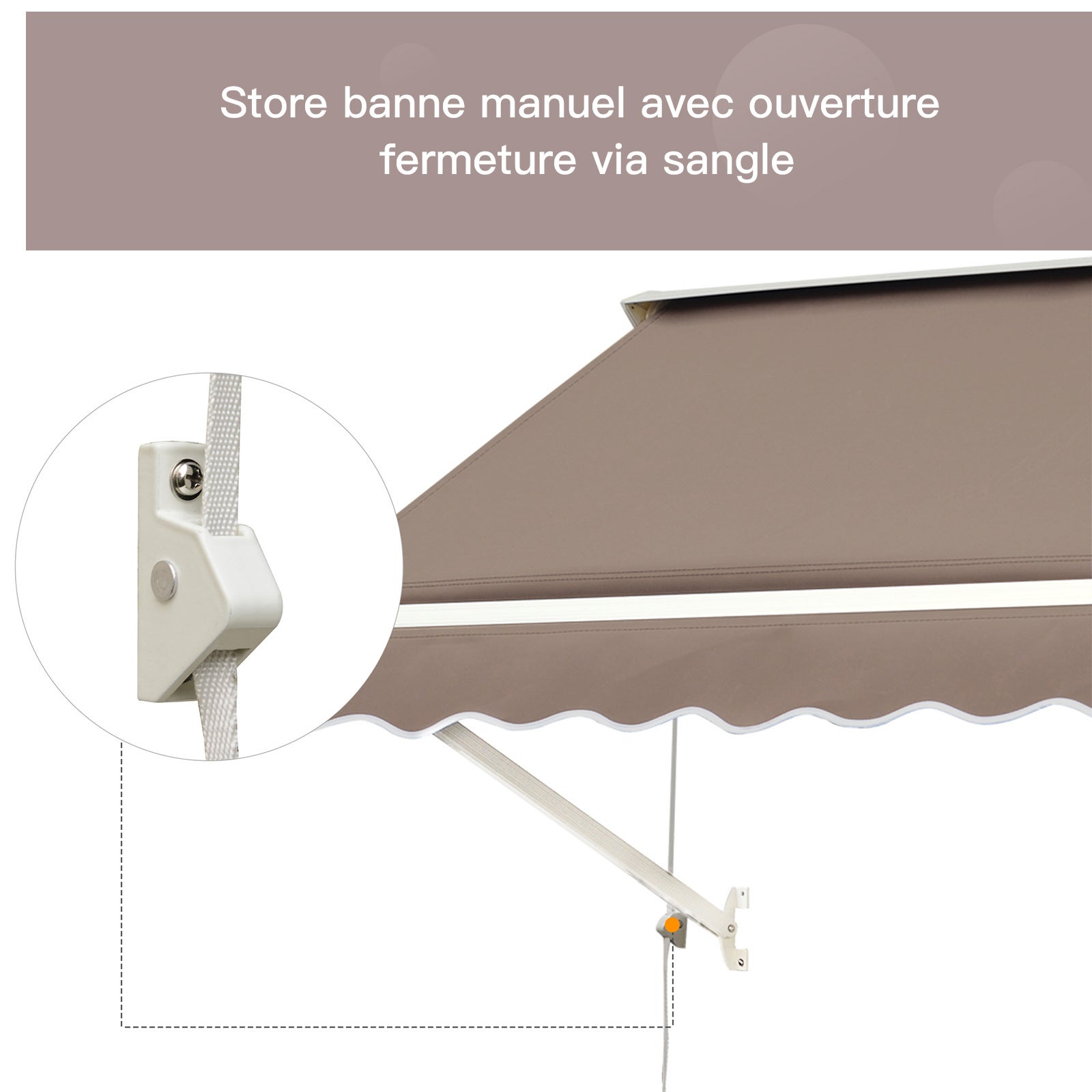 store banne Aluminium Outsunny - 6