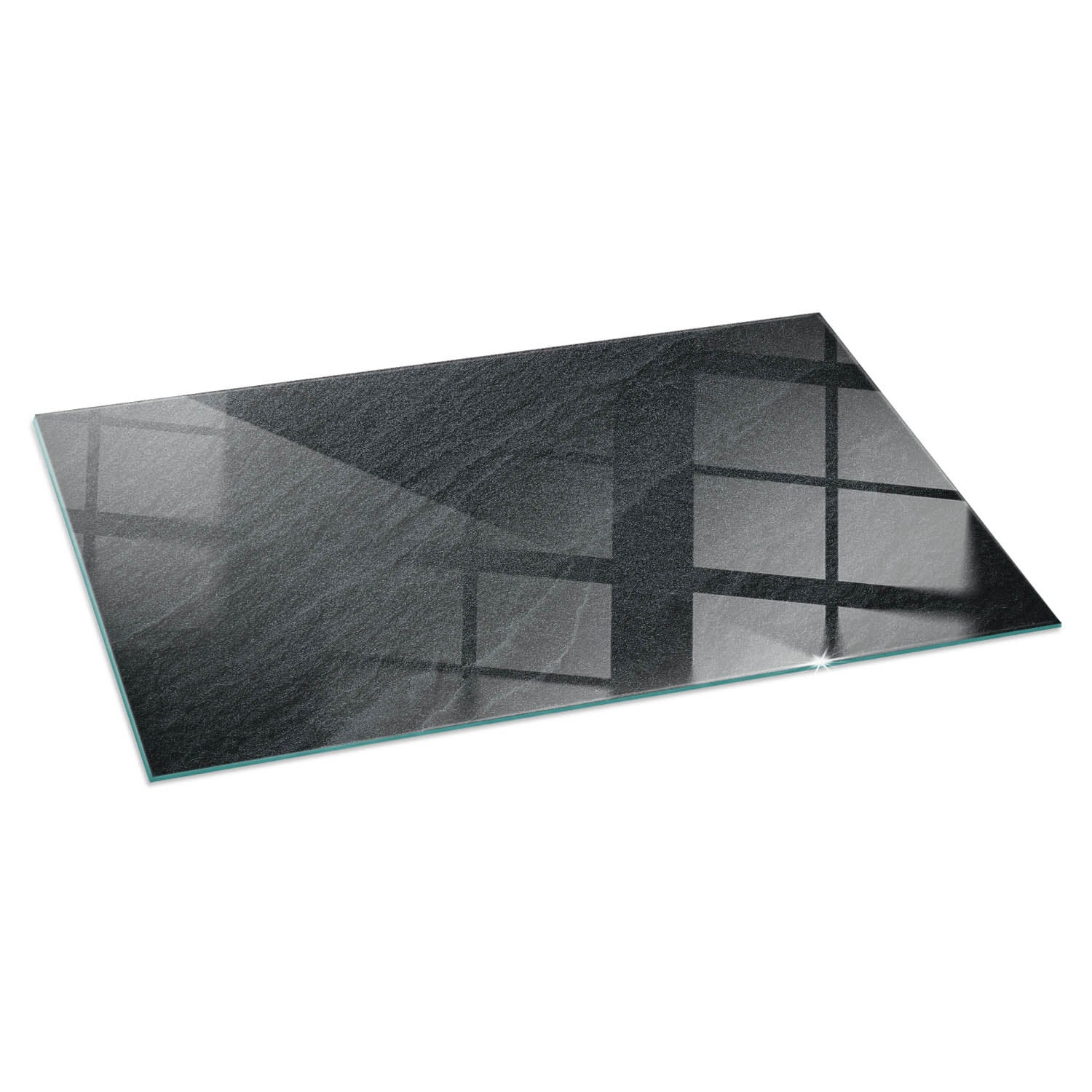 Szkło ochronne żaroodporne pod kominek - 120x60 cm - Tekstura kamienia naturalnego - TULUP