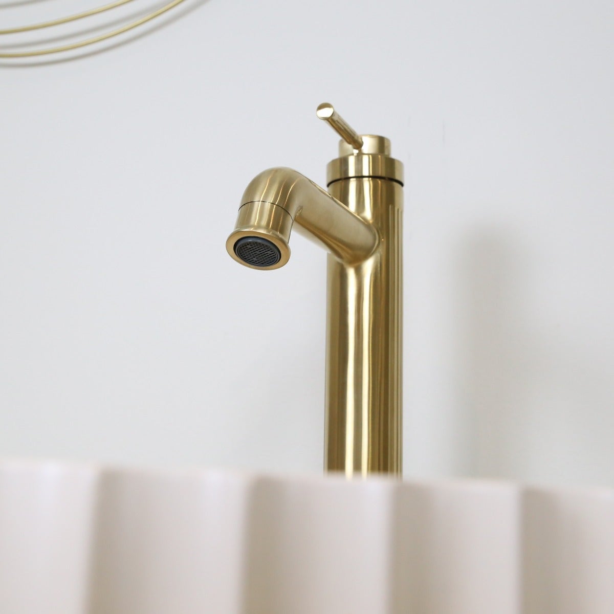 Art Deco Mitigeur Lavabo Bas Or Brossé ESSEBAGNO