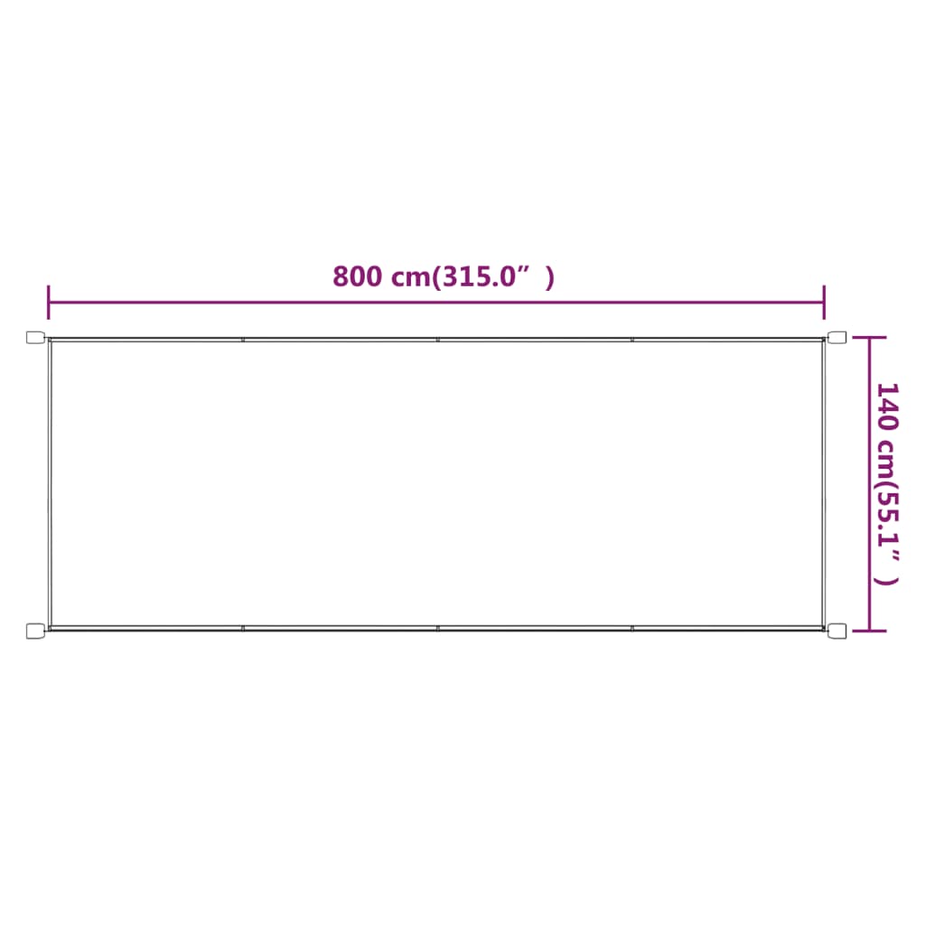 VIDAXL - Parasole A Vela Oxford Rettangolare 3x6 M Grigio Talpa