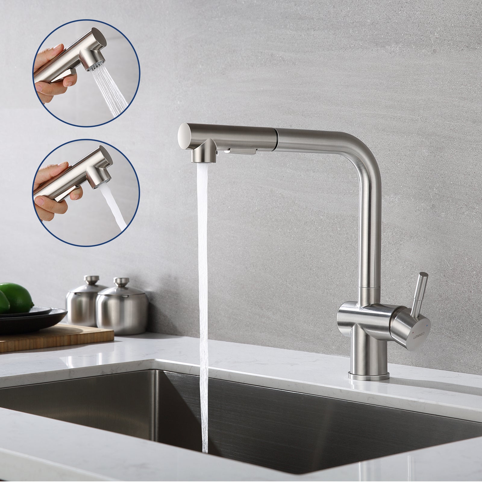 Cocina Extraible Grifos Fregaderos Leroy Merlin Mezclador Cocina