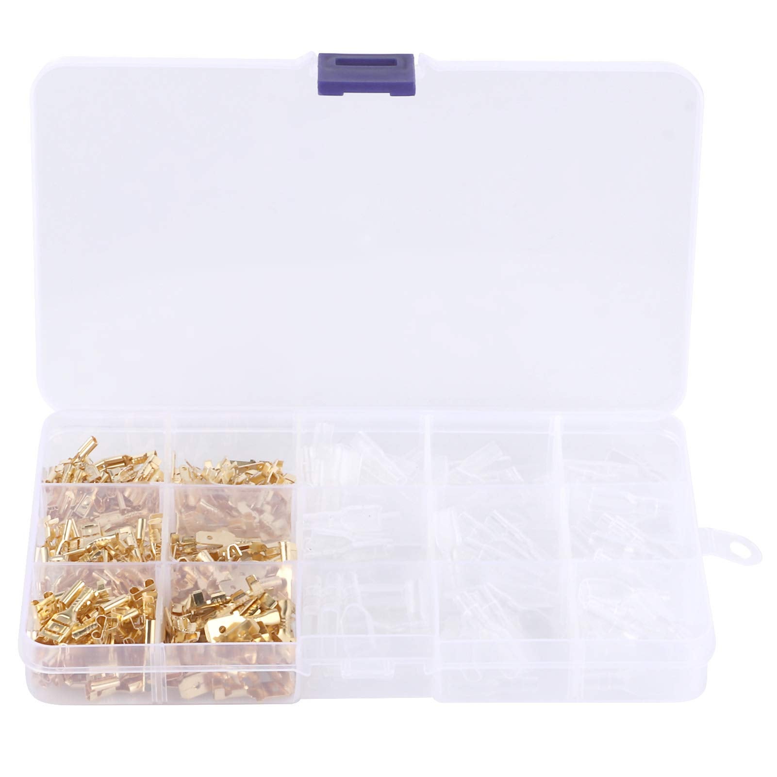 270 pezzi connettori per cavi elettrici terminali maschio femmina forniture industriali 2,8/4,8/6,3 mm - 6