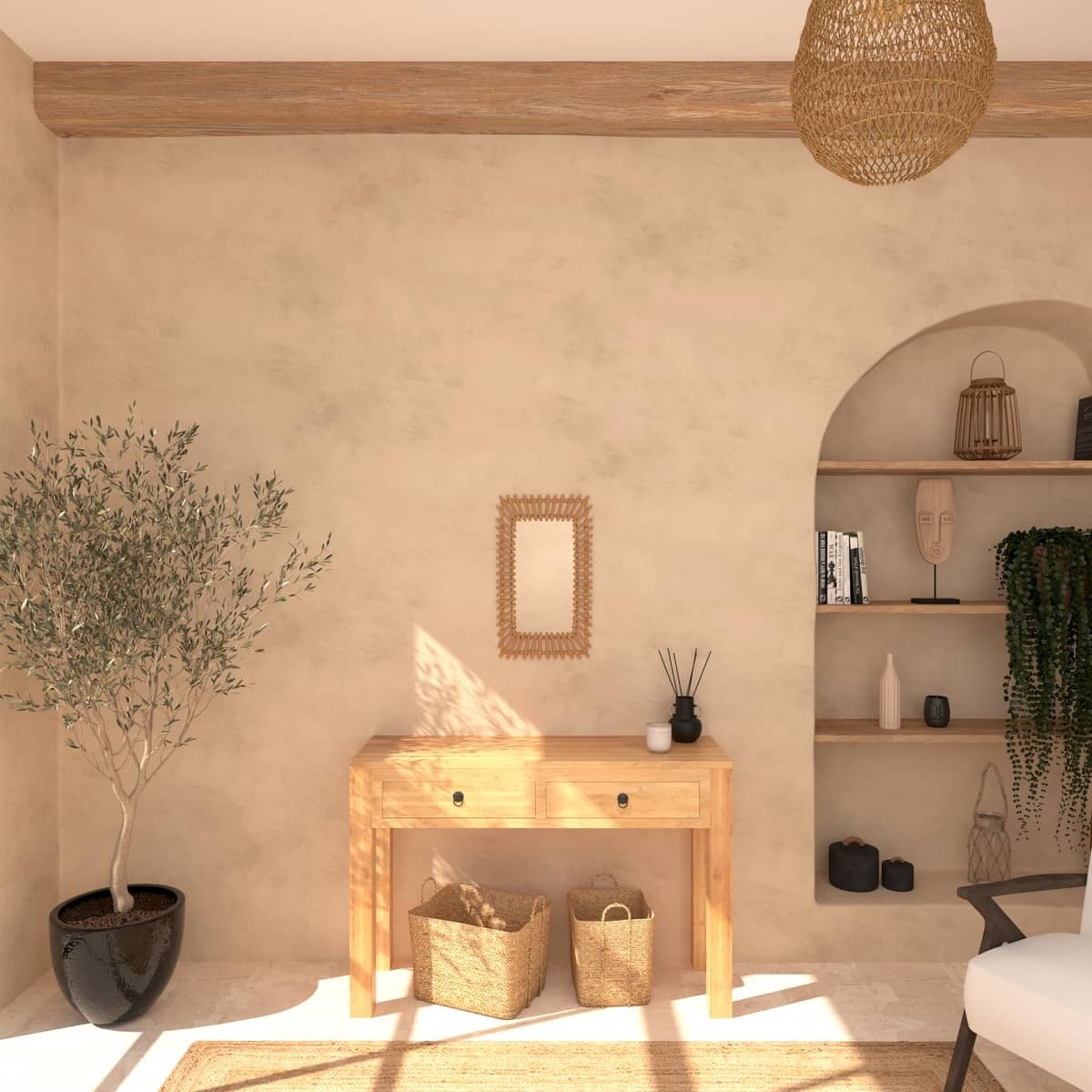 Atmosphera - Specchio In Rattan "Rosace" D50cm | Leroy Merlin - 8