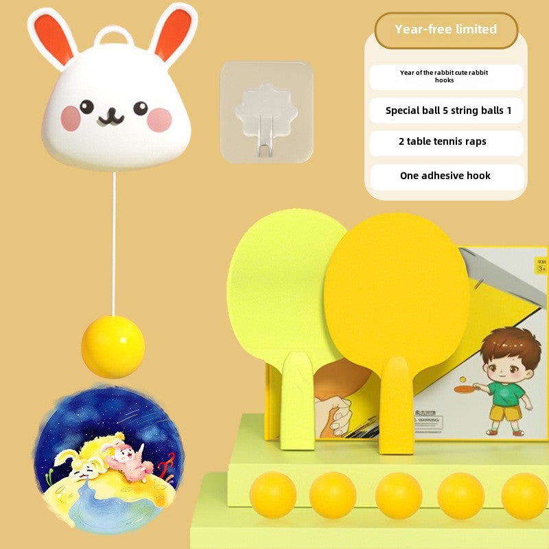 Kit D'entraînement De Tennis De Table Suspendu – 1 Ensemble Avec Raquettes Et Balles, Parfait Pour Les Enfants Et Débutants, Améliorez Votre Jeu à La Maison