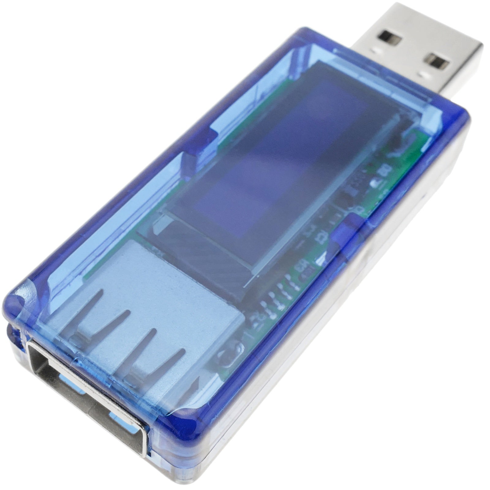 Contatore di tensione, ampere e livello di carica tramite porta USB con display OLED a 4 cifre DW-0890 - 4